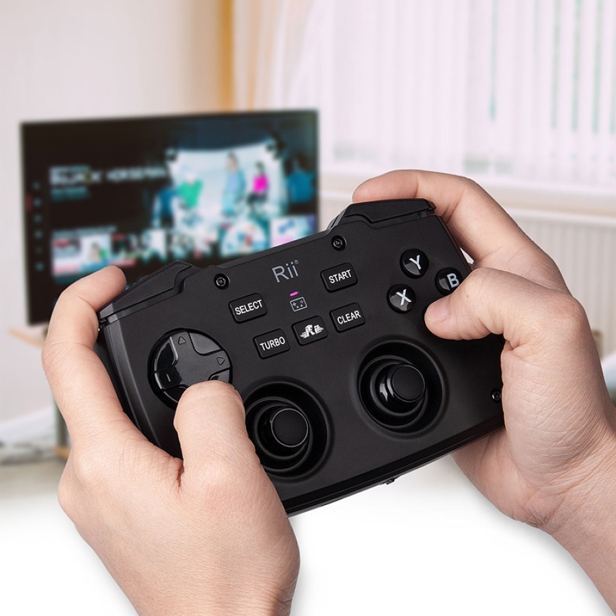 RIITEK ασύρματο gamepad & πληκτρολόγιο RK707, backlit, 2.4GHz, μαύρο - Image 2
