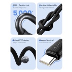 USAMS καλώδιο USB-C σε USB-C US-SJ691, 60W, 480Mbps, 1m, λευκό - Image 3