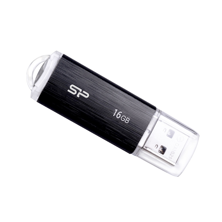 SILICON POWER USB Flash Drive Ultima U02, 16GB, USB 2.0, μαύρο - Image 2