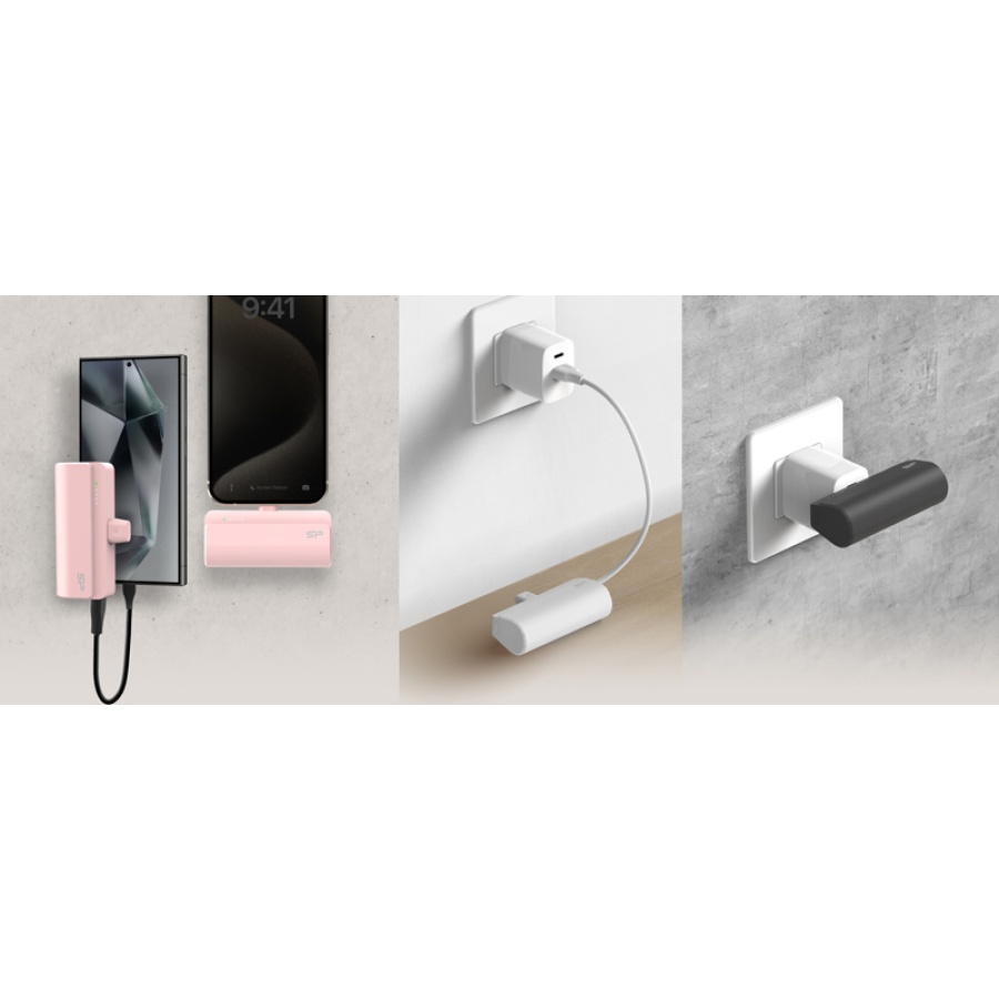 SILICON POWER power bank QD50, USB-C, 5000mAh, 20W PD, μαύρο - Image 3