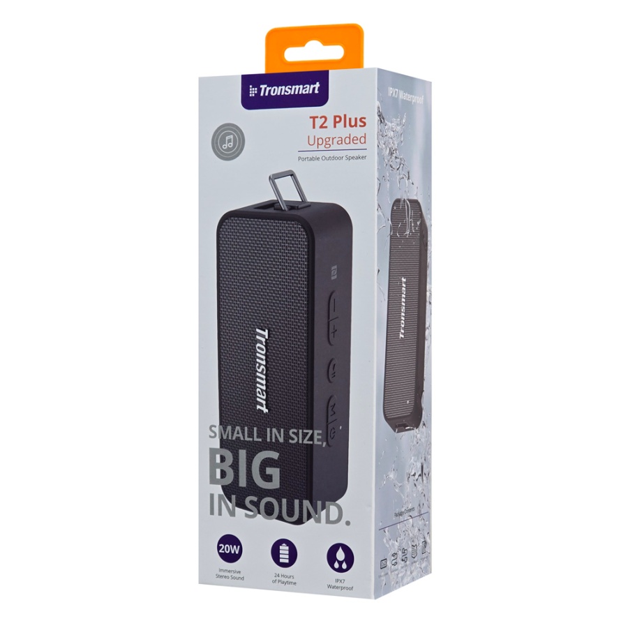 TRONSMART φορητό ηχείο T2 Plus Upgraded, 20W, Bluetooth/NFC, 4000mAh, μαύρο - Image 10