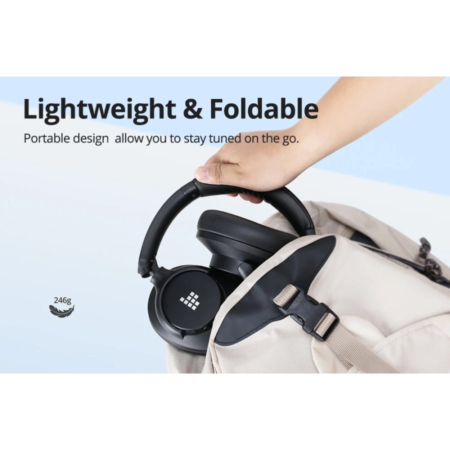 TRONSMART headphones Sounfii Q20, ασύρματα & ενσύρματα, ANC, Φ40mm, 500mAh, μαύρα - Image 5