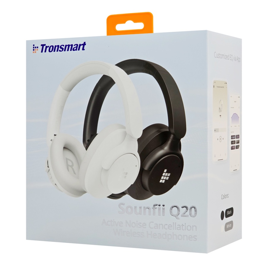 TRONSMART headphones Sounfii Q20, ασύρματα & ενσύρματα, ANC, Φ40mm, 500mAh, μαύρα - Image 9