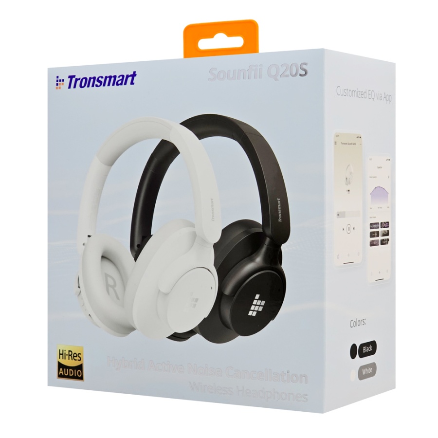 TRONSMART headphones Sounfii Q20S, ασύρματα & ενσύρματα, Hybrid ANC, Φ40mm, 500mAh, μαύρα - Image 10