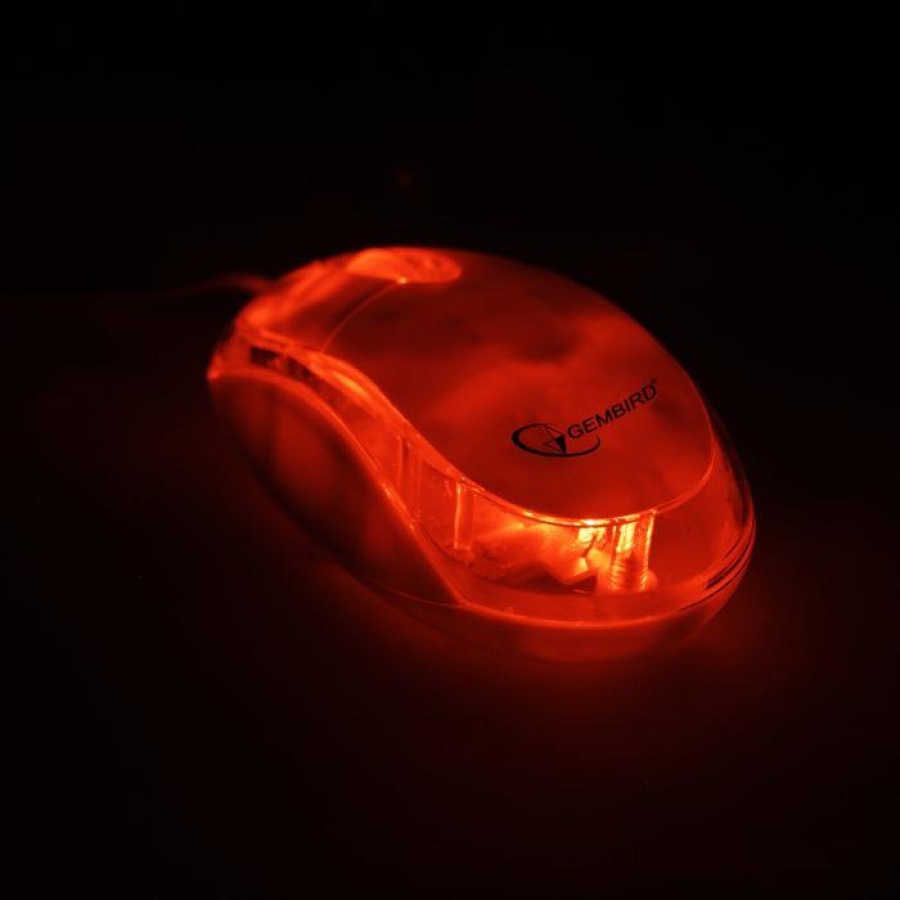 GEMBIRD ΠΟΝΤΙΚΙ USB LASER TRANSPARENT WHITE - Image 2