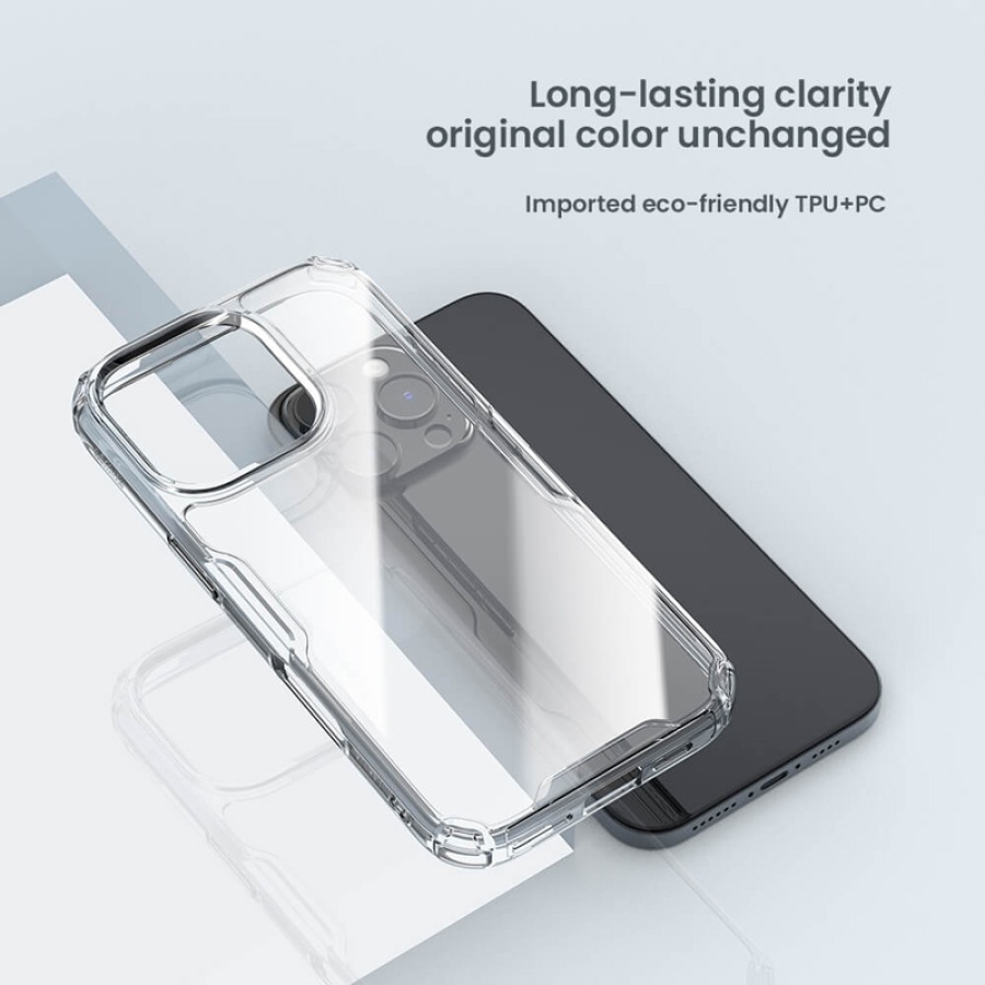 NILLKIN θήκη Nature TPU Pro για iPhone 16 Pro, διάφανη - Image 3