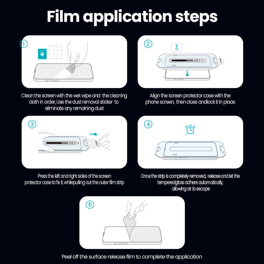 NILLKIN tempered glass Guardian 2.5D για Apple iPhone 16 Pro - Image 5