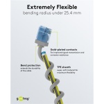 GOOBAY καλώδιο δικτύου 74220, CAT 6A U/UTP, slim, copper, 500MHz, 0.25m, γκρι - Image 5