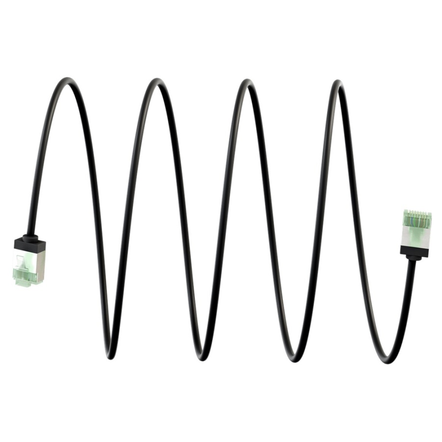 GOOBAY καλώδιο δικτύου 74350, CAT 8.1 U/FTP, slim, copper, 2000MHz, 0.15m, μαύρο - Image 8
