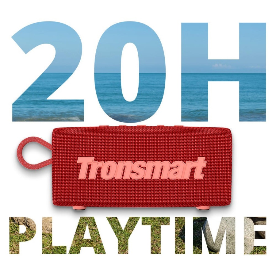 TRONSMART φορητό ηχείο Trip, 10W, Bluetooth, TWS, 2000mAh, IPX7, κόκκινο - Image 4