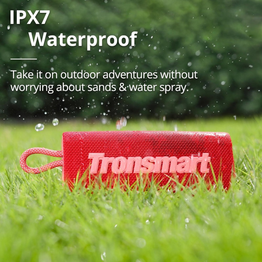 TRONSMART φορητό ηχείο Trip, 10W, Bluetooth, TWS, 2000mAh, IPX7, κόκκινο - Image 5
