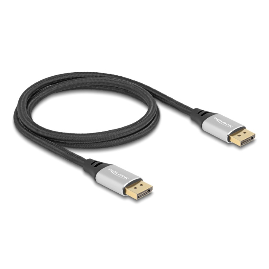 DELOCK καλώδιο DisplayPort 2.1 80633, 16K/60Hz, 40 Gbps, 1m, μαύρο - Image 2