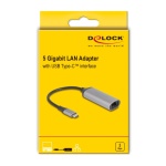 DELOCK αντάπτορας δικτύου 81570, USB-C, 5Gbps Ethernet, ασημί - Image 2