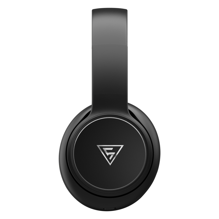 DOQAUS headphones DESIGN 3, ασύρματα & ενσύρματα, Φ40mm, 600mAh, μαύρα/καφέ - Image 3
