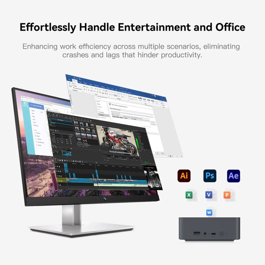 BEELINK mini PC EQR5, AMD 5650U, 16GB, 500GB M.2, Windows 11 Pro - Image 3