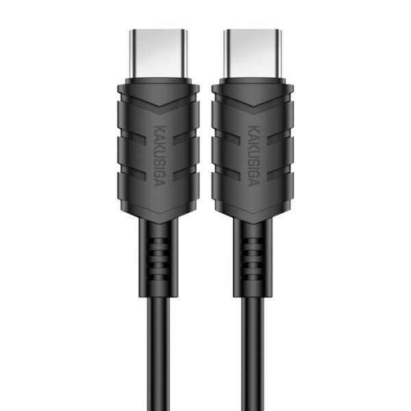 KAKUSIGA καλώδιο USB-C σε USB-C KSC-710, 60W, 480Mbps, 1.2m, μαύρο