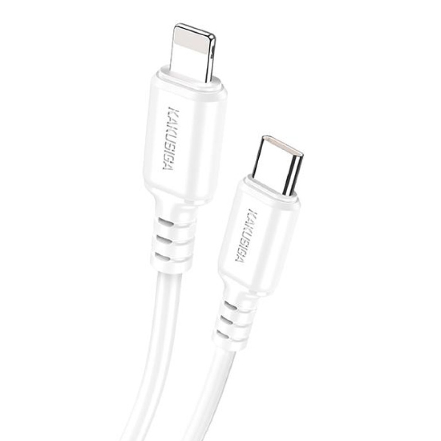 KAKUSIGA καλώδιο Lightning σε USB-C KSC-982, 20W, 480Mbps, 1m, λευκό