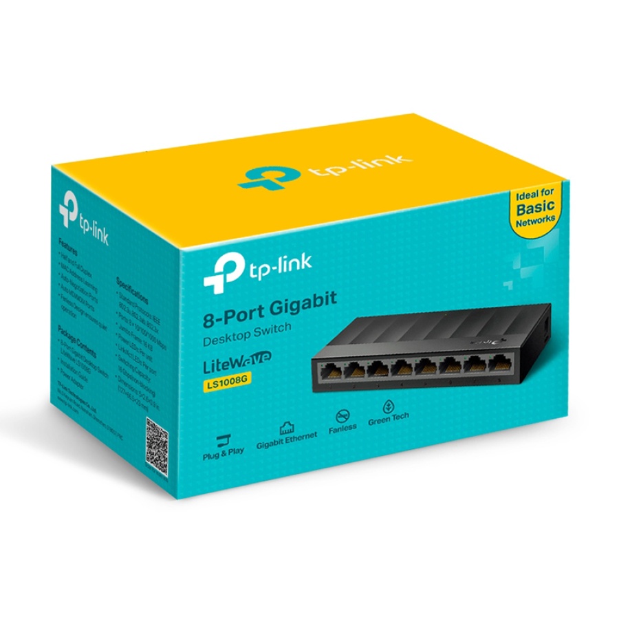 TP-LINK desktop switch LiteWave LS1008G, 8-port 10/100/1000Mbps, Ver 3.0 - Image 5