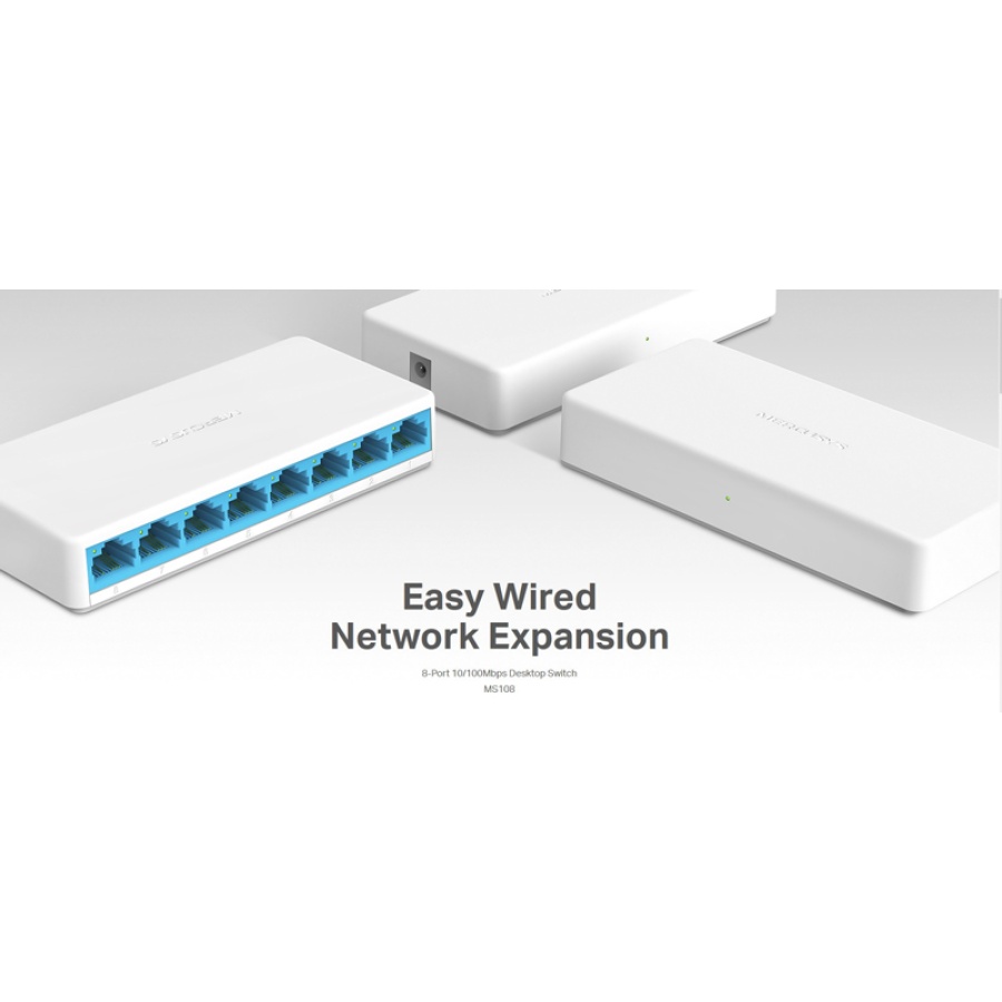 MERCUSYS Desktop Switch MS108, 8x 10/100 Mbps, Ver. 2 - Image 2
