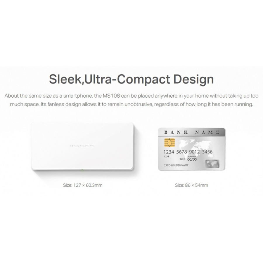 MERCUSYS Desktop Switch MS108, 8x 10/100 Mbps, Ver. 2 - Image 3