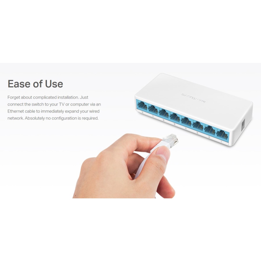 MERCUSYS Desktop Switch MS108, 8x 10/100 Mbps, Ver. 2 - Image 4