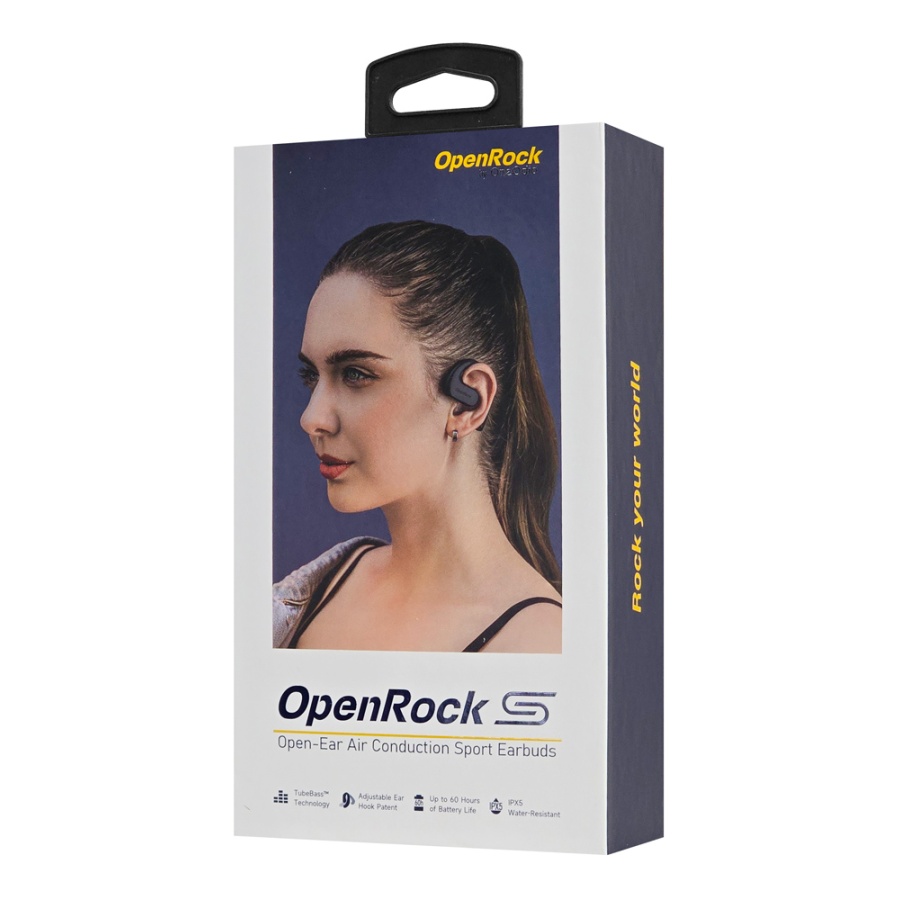 OPENROCKS earphones με θήκη φόρτισης OpenRock S, Open Wearable Stereo, ANC, μαύρο, by OneOdio - Image 3