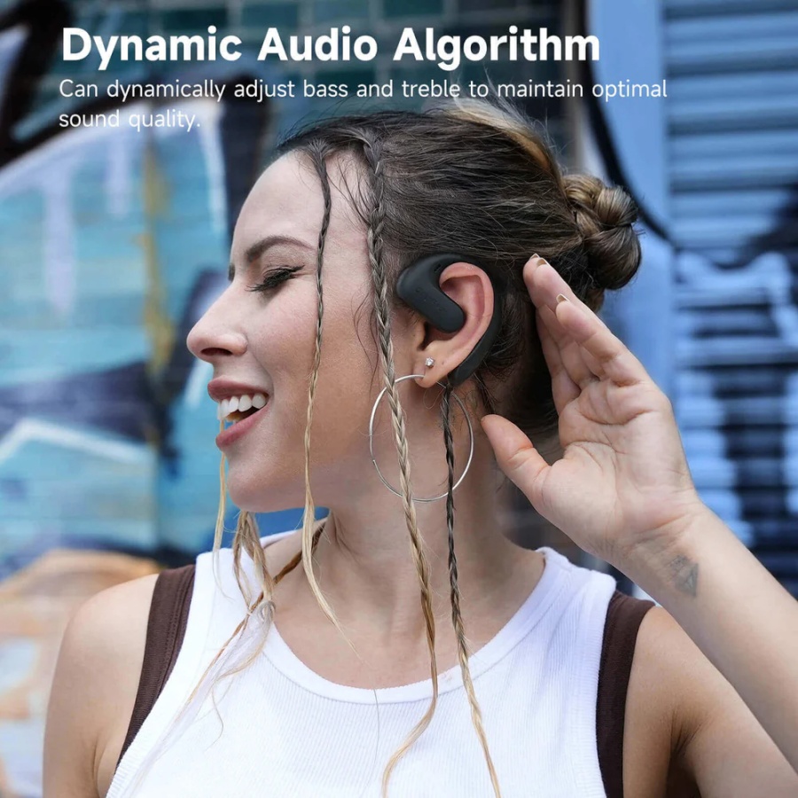 OPENROCKS earphones με θήκη φόρτισης OpenRock S, Open Wearable Stereo, ANC, μαύρο, by OneOdio - Image 7