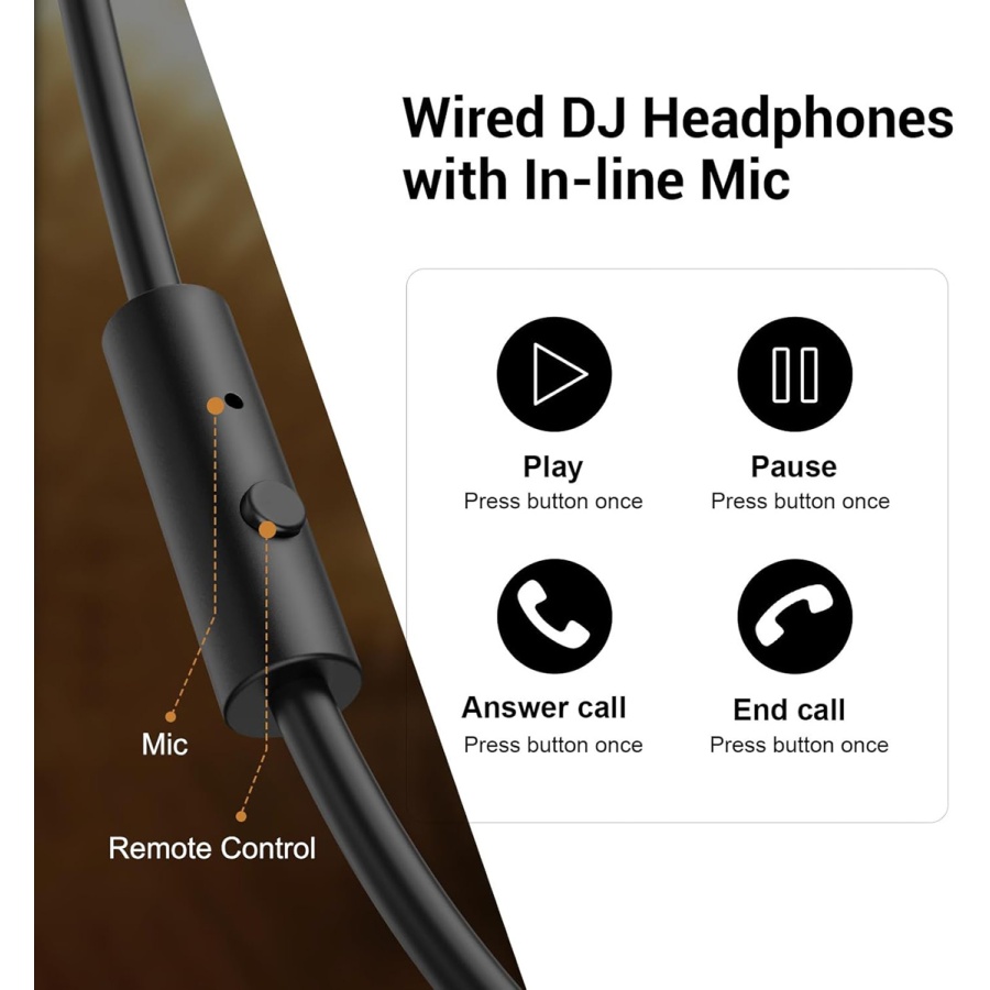 ONEODIO headset Studio Pro 10, 6.35mm & 3.5mm σύνδεση, Hi-Res, 50mm, μαύρο/κόκκινο - Image 5