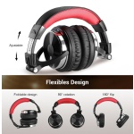 ONEODIO headset Studio Pro 10, 6.35mm & 3.5mm σύνδεση, Hi-Res, 50mm, μαύρο/κόκκινο - Image 7