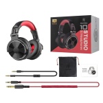 ONEODIO headset Studio Pro 10, 6.35mm & 3.5mm σύνδεση, Hi-Res, 50mm, μαύρο/κόκκινο - Image 9