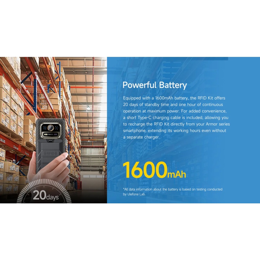 ULEFONE RFID reader UAN06, συμβατός με Armor θήκες, Bluetooth, 1600mAh - Image 7