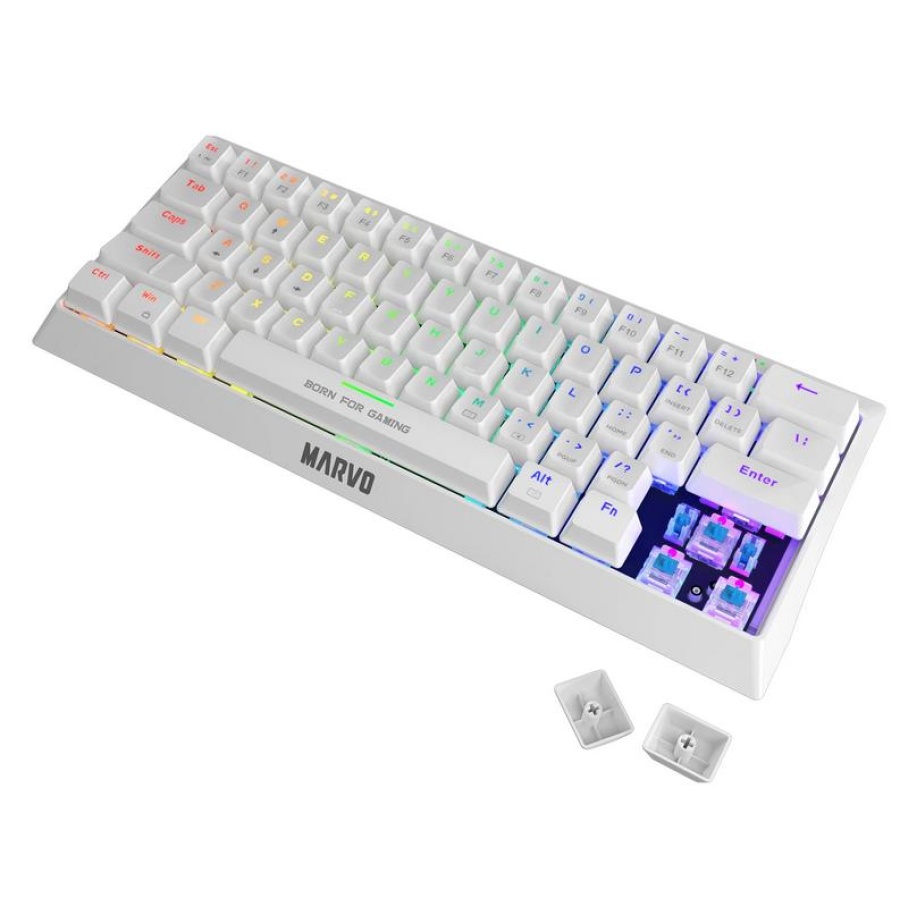 MARVO KG962 GAMING RGB ΜΗΧΑΝΙΚΟ ΠΛΗΚΤΡΟΛΟΓΙΟ, ΛΕΥΚΟ - Image 4
