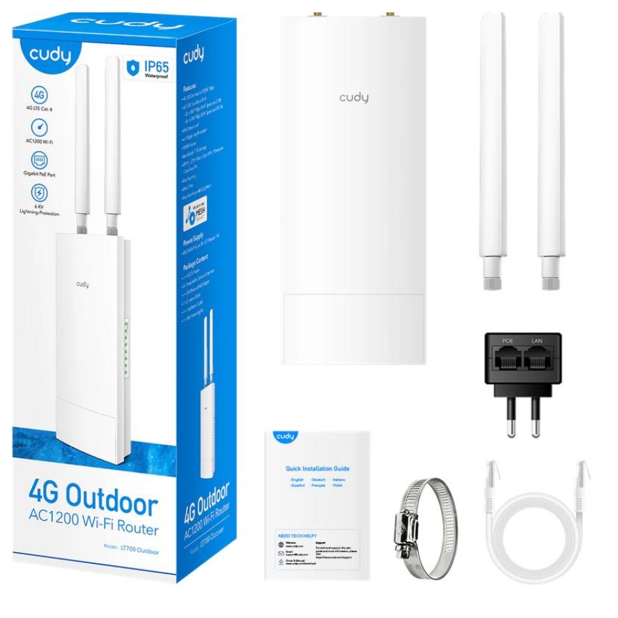 CUDY LT700-OUT ΕΞΩΤΕΡΙΚΟ 4G LTE AC1200 WiFi ROUTER, DUAL BAND - Image 5