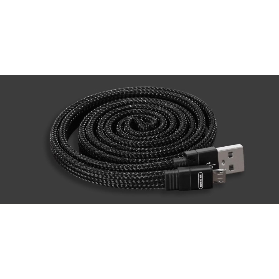 WK MAYAR MICRO USB ΚΑΛΩΔΙΟ ΦΟΡΤΙΣΗΣ & DATA 1m, GOLD - Image 2