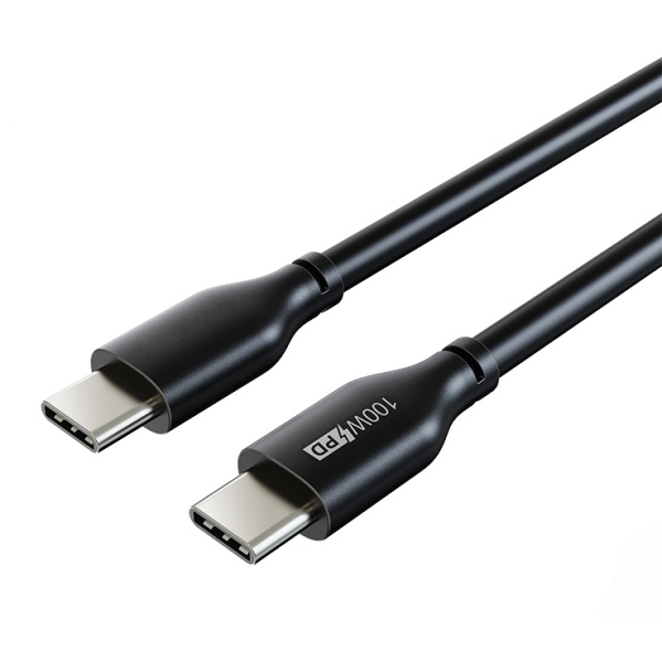 CT-CM100-PB1 CABLETIME καλώδιο USB-C CT-CM100 E-mark, 100W PD, 480Mbps, 1m, μαύρο