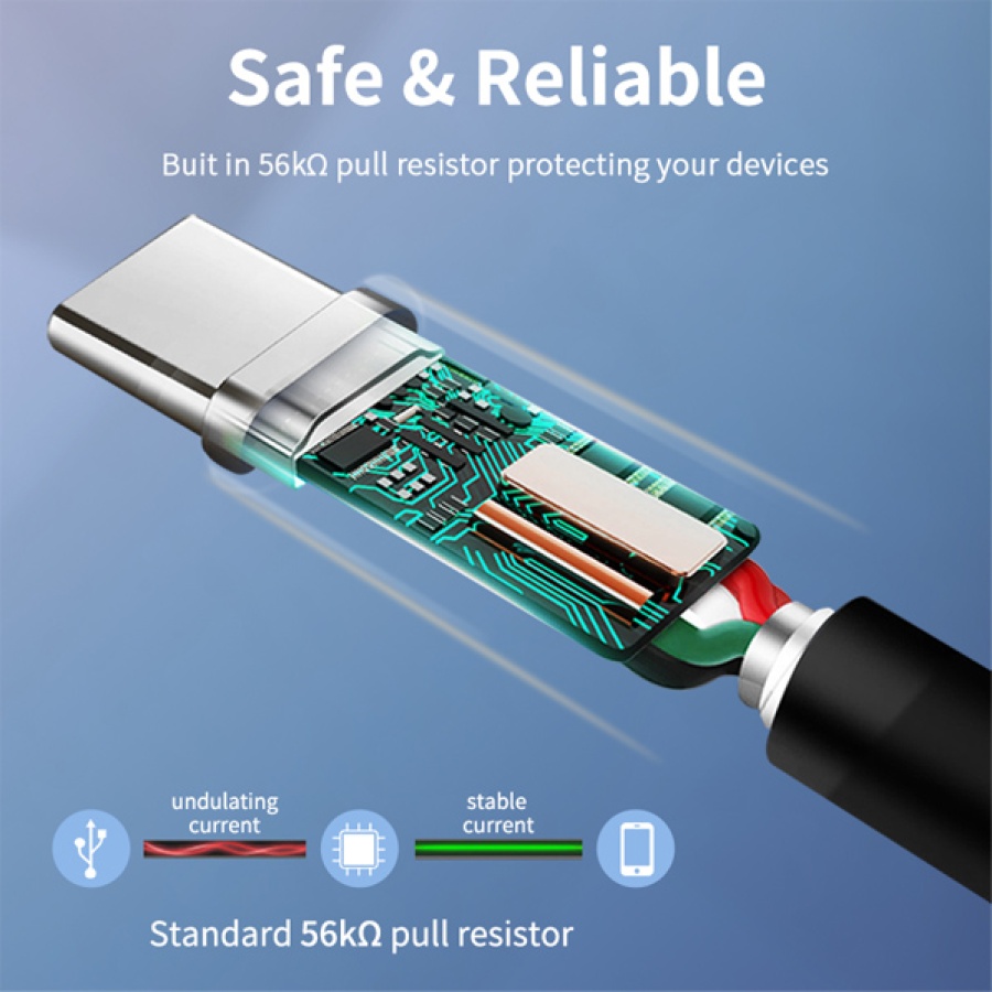 CABLETIME καλώδιο USB-C σε USB CMAMN, 3A, 5Gbps, 1m, μαύρο - Image 4