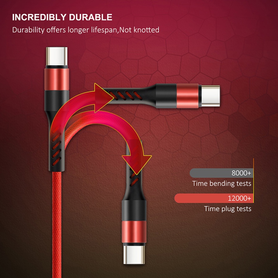 CABLETIME καλώδιο USB-C σε USB CT-PU32, 2.4A, 480Mbps, 1m, κόκκινο - Image 5