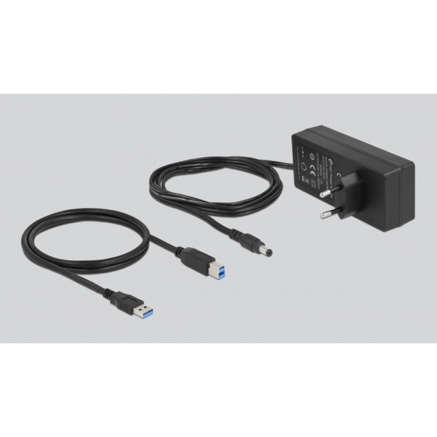 DELOCK USB hub 63669 με διακόπτες, 7x θυρών, 5Gbps, γκρι - Image 3