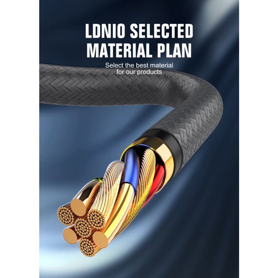 LDNIO καλώδιο Lightning σε USB-C LC631I, 30W PD, 1m, γκρι - Image 3