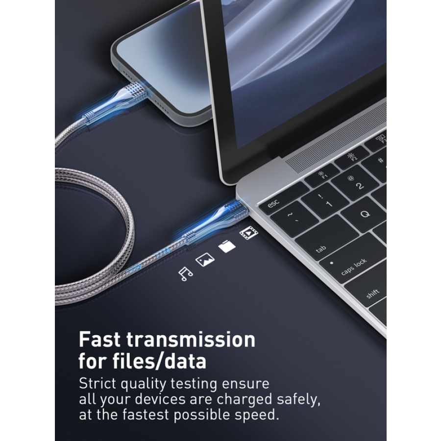LDNIO καλώδιο Lightning σε USB-C LC651I, 30W, 1m, χρυσό - Image 3