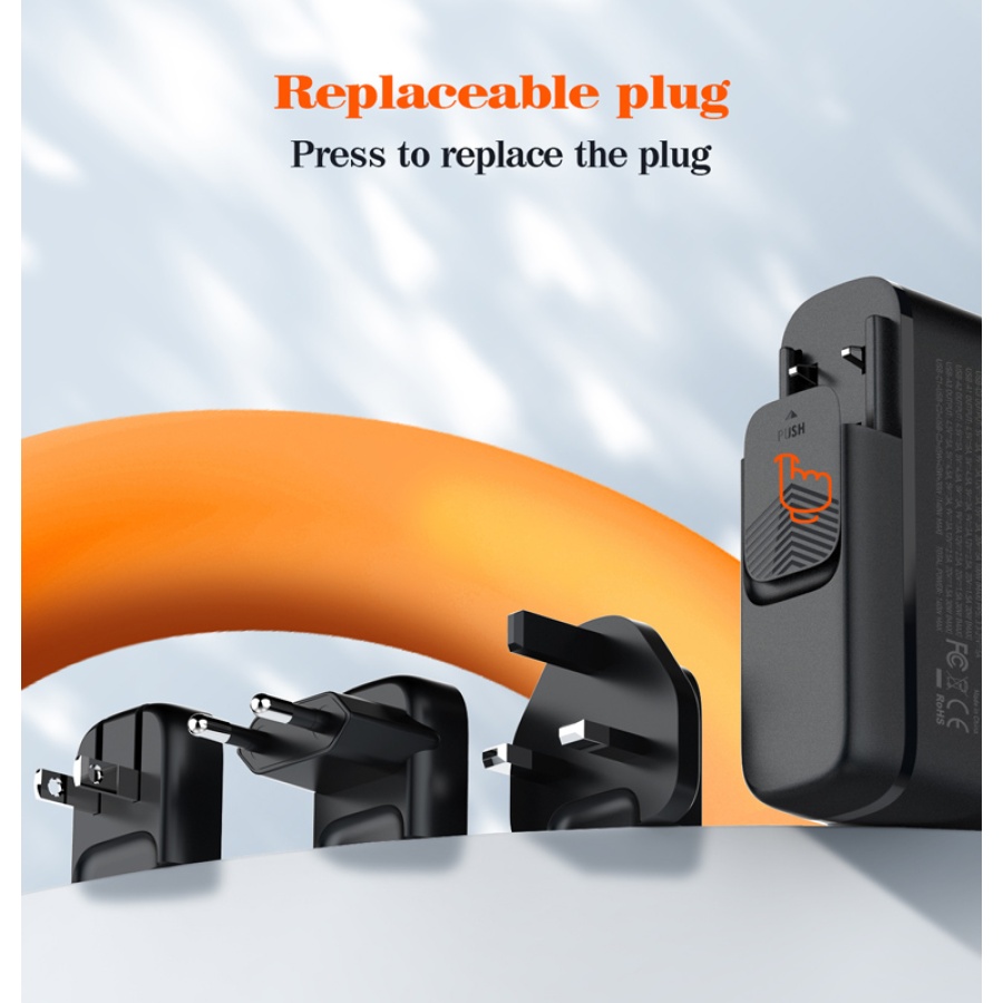 LDNIO σταθμός φόρτισης A6140C, 3x USB-C/3x USB, 140W, PD/QC, GaN, μαύρος - Image 8