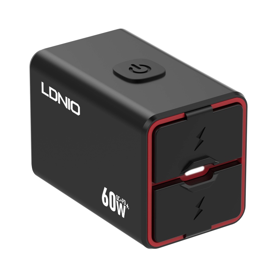 LDNIO φορτιστής μοτοσυκλέτας C108 με καλώδιο, USB/USB-C, 60W, μαύρος - Image 12
