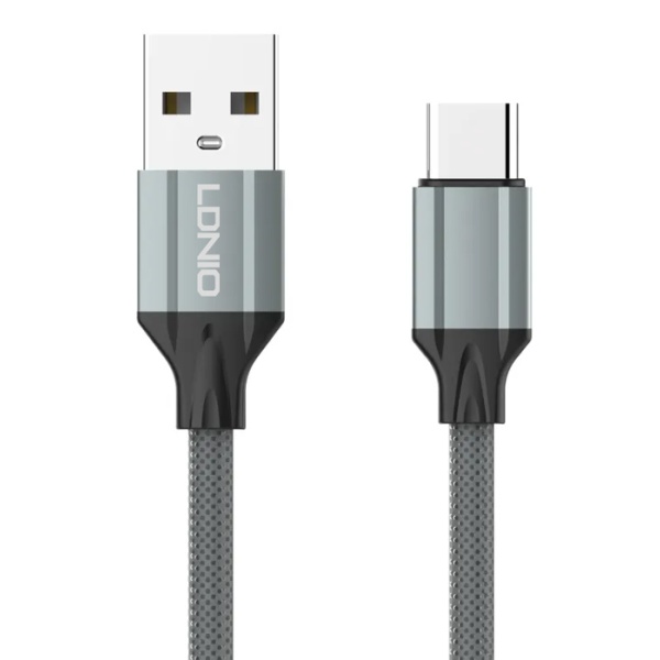LDNIO καλώδιο USB-C σε USB LS442, 2.4A, 2m, γκρι