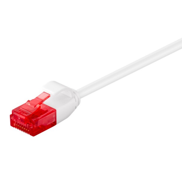 GOOBAY καλώδιο δικτύου 71550, CAT 6 U/UTP, slim, copper, 250MHz, 0.25m, λευκό