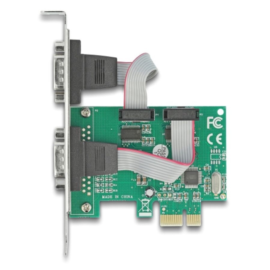 DELOCK κάρτα επέκτασης PCIe σε 2x RS-232 90007, 921.6Kbps - Image 3