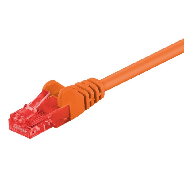 GOOBAY καλώδιο δικτύου 95259, CAT 6 U/UTP, CCA, 250MHz, 0.50m, πορτοκαλί