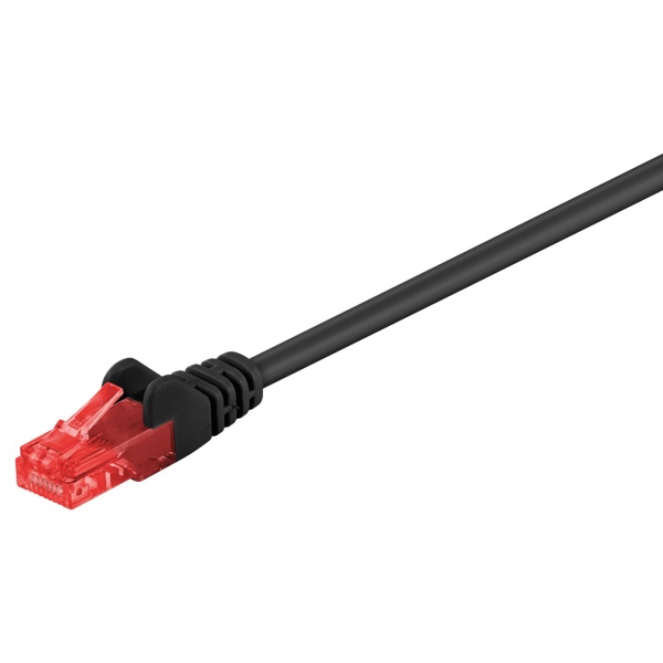 GOOBAY καλώδιο δικτύου 95596, CAT 6 U/UTP, CCA, 1.5m, μαύρο