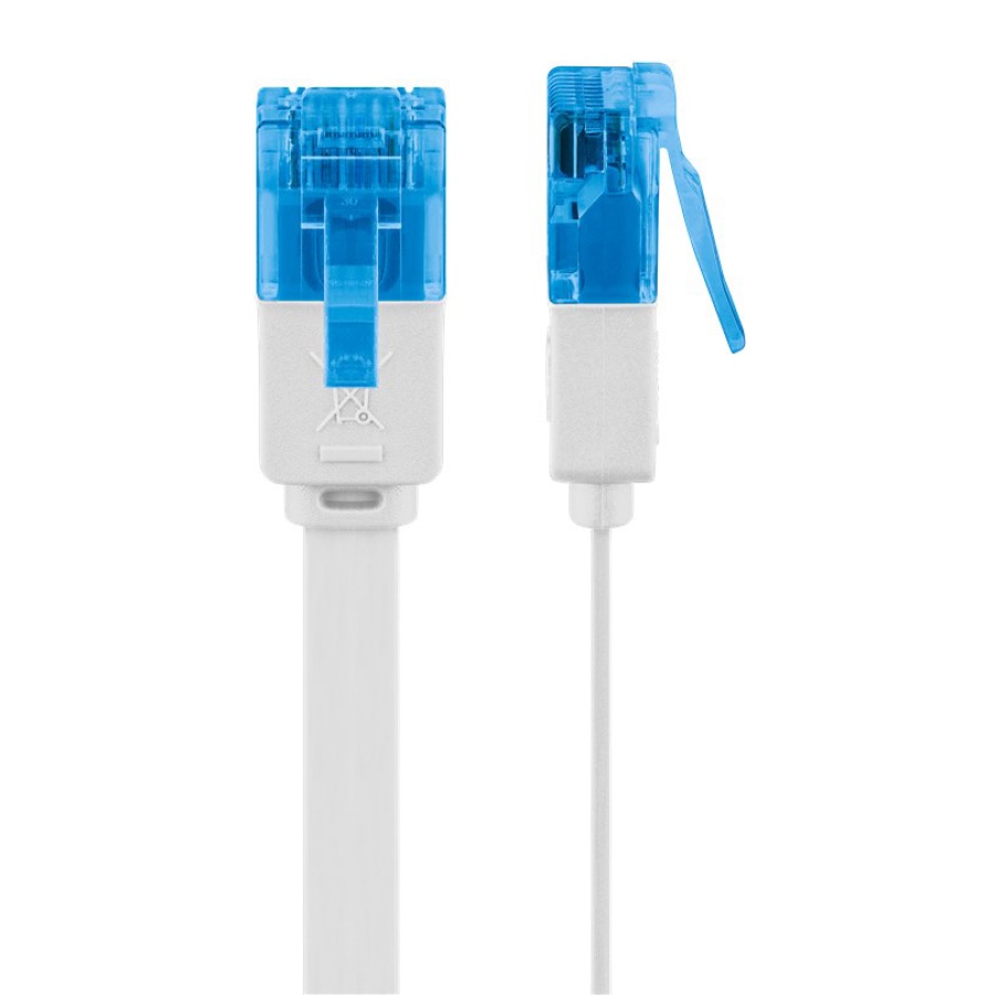 GOOBAY καλώδιο δικτύου 96369, CAT 6A U/UTP, flat, 500MHz, Copper, 10m, λευκό - Image 4