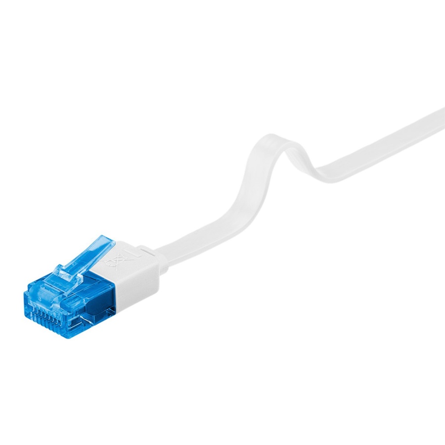 GOOBAY καλώδιο δικτύου 96369, CAT 6A U/UTP, flat, 500MHz, Copper, 10m, λευκό - Image 5