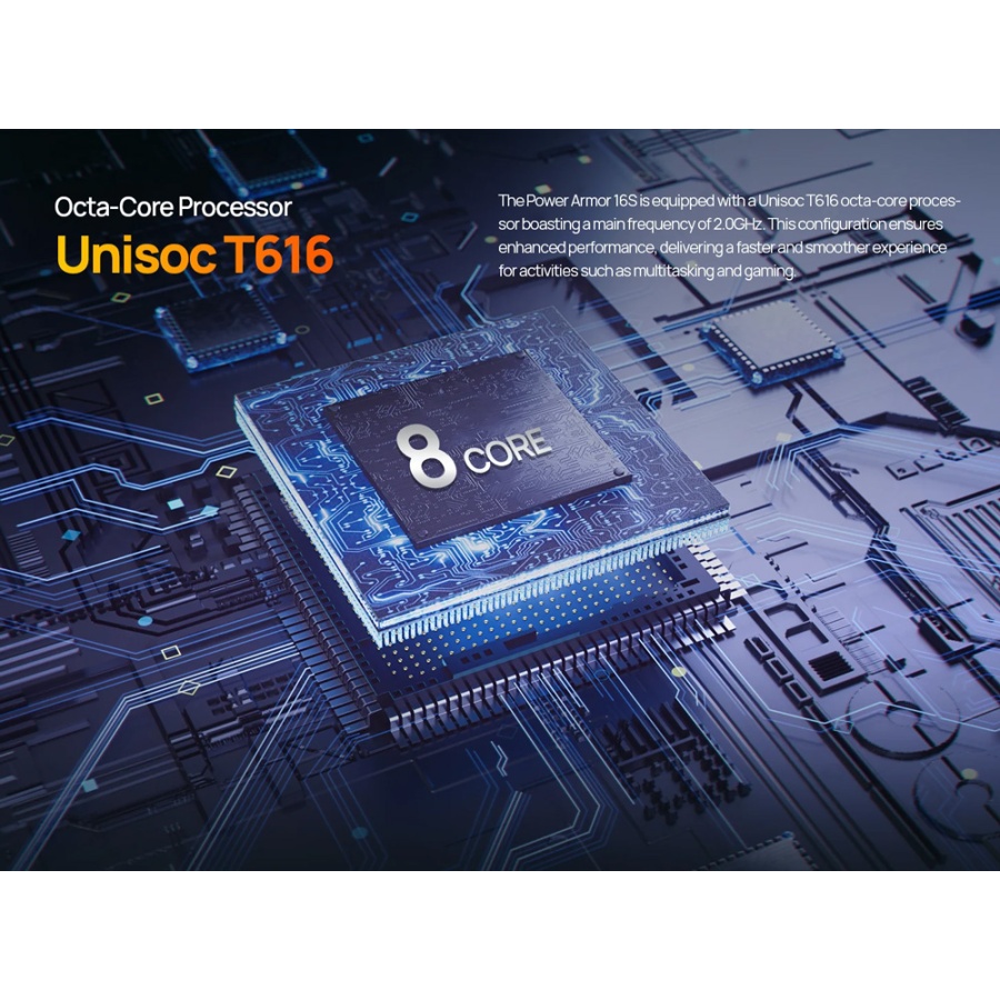 ULEFONE smartphone Power Armor 16S με ηχείο 3.5W, 5.93", 8/128GB, 9600mAh, IP68/IP69K, μαύρο - Image 3